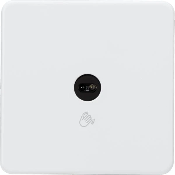 Knightsbridge 230V 1G 1-way Touchless Switch - Matt White - SFTS1MW