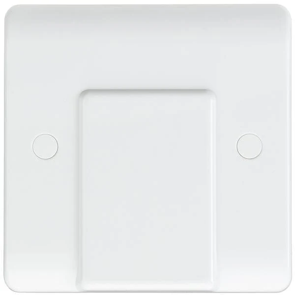 Knightsbridge Curved Edge 20A Flex Outlet Plate - White - CU8342