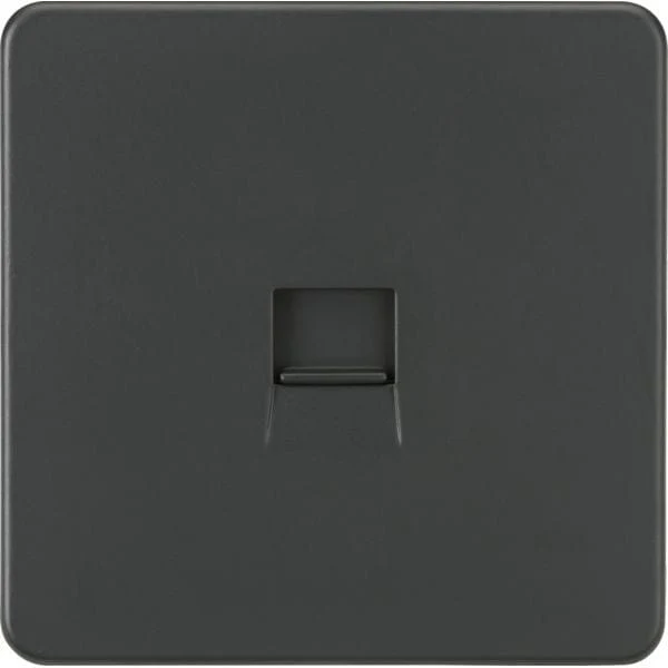Knightsbridge Screwless Telephone Extension Socket - Anthracite - SF7400AT