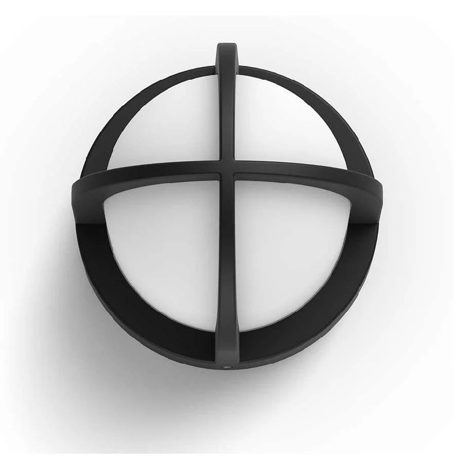 Philips Astible E27 Outdoor Wall Light Black - 1738030PN