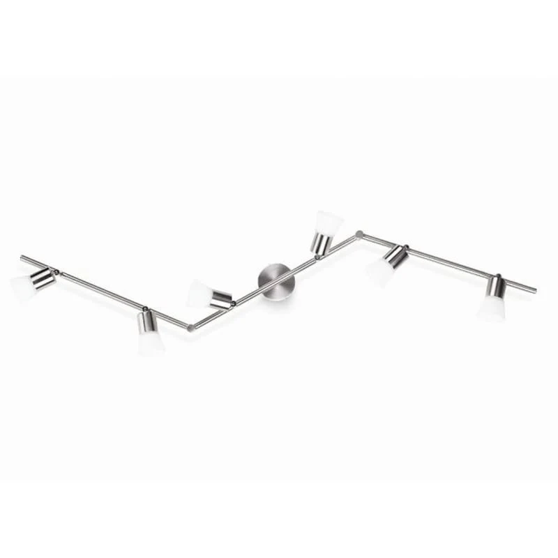 Philips Decagon 4.1W LED 6x Ceiling Spotlight Bar Nickel - Warm White - 50256170