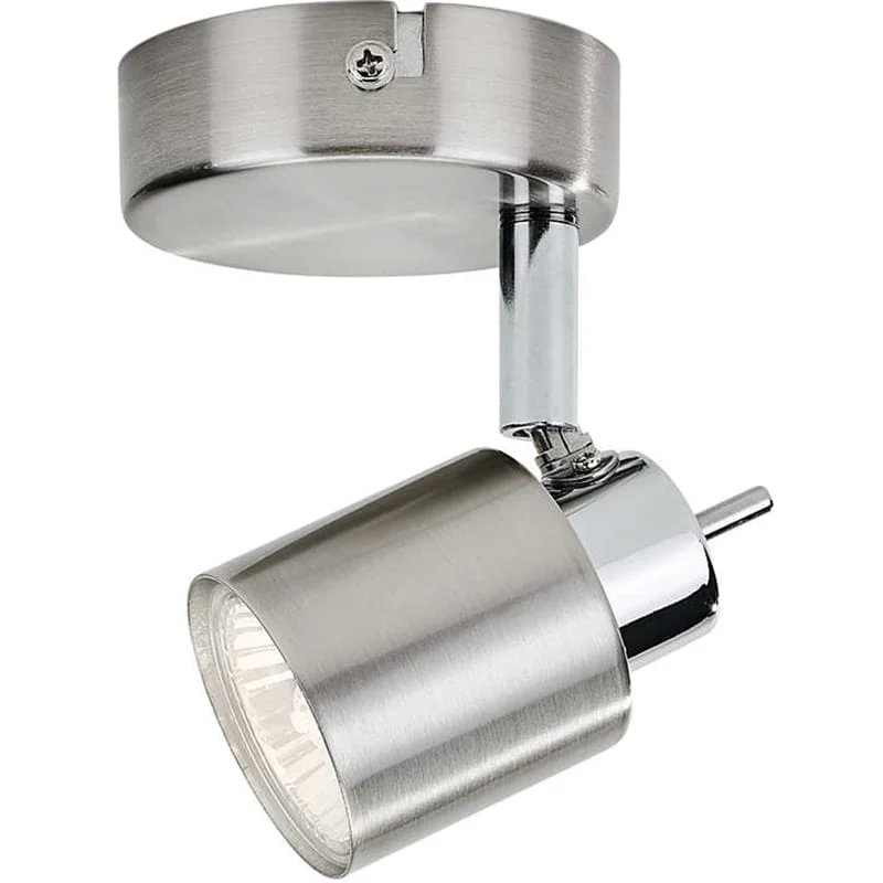 Philips Meranti GU10 Lamp Wall/Ceiling Spotlight Matt Chrome - 50310/17/E7