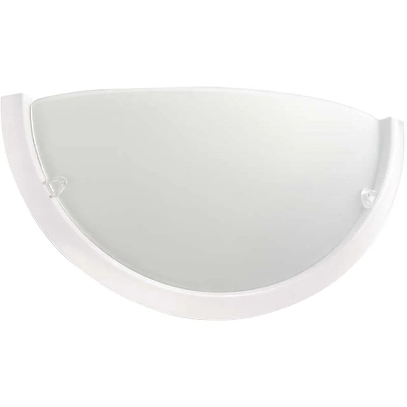 Philips My Living (Circle) E27 Half Moon Wall Light Frosted Glass - 330503116