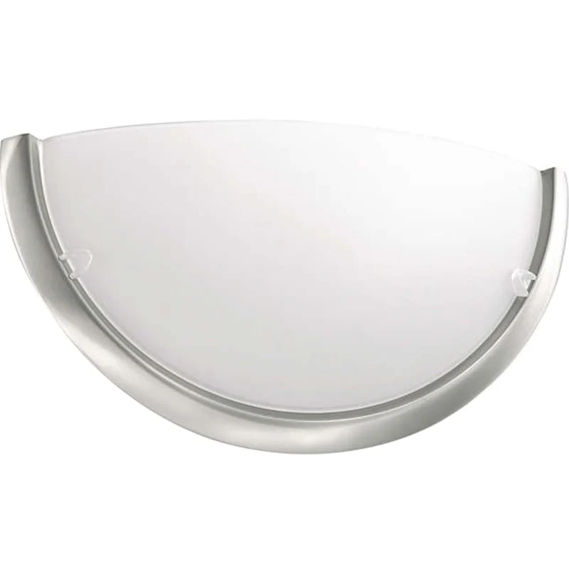 Philips My Living (Circle) E27 Half Moon Wall Light Matt Chrome - 330501716
