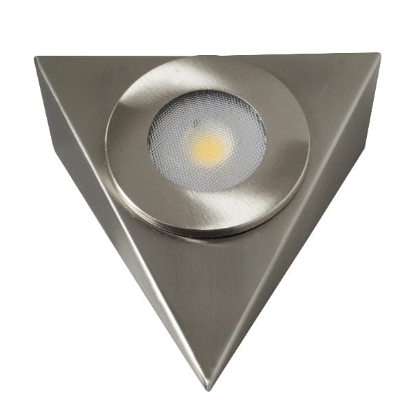 Robus ROYAL 2.5W LED 240V triangular cabinet light, IP20, Brushed chrome, 4000K - RYA2P540-13