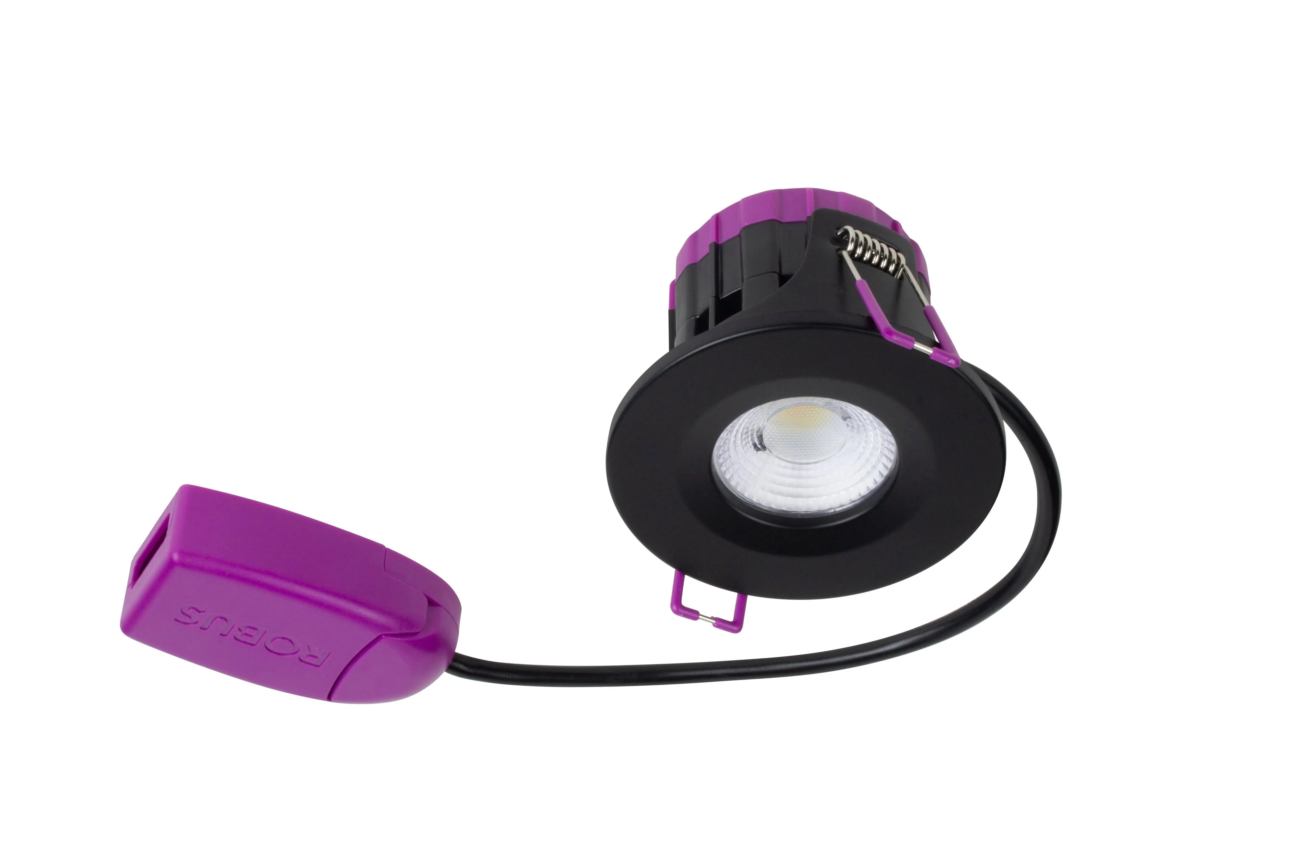 Robus UlTIMUM 7w CCT3 Selectable Fire Rated Downlighter 60 beam angle, IP65, dimmable, c/w White trim - RUL07X0-01 - Image 3