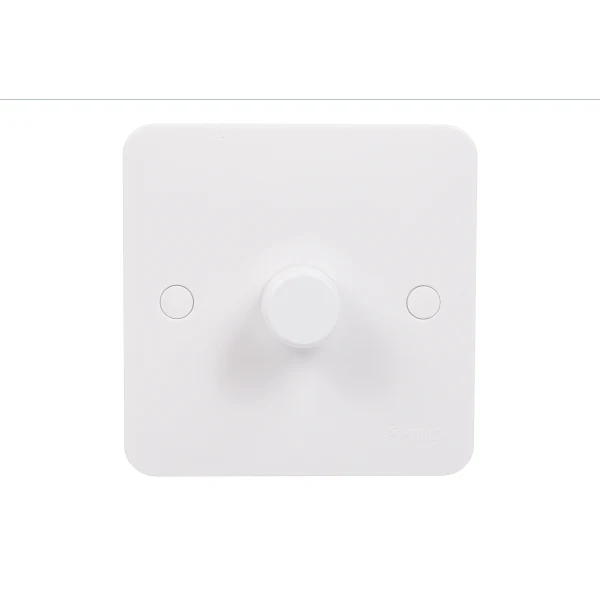 Schneider LWM 1G 1W Mains 250W Dimmer - White - GGBL6011CS