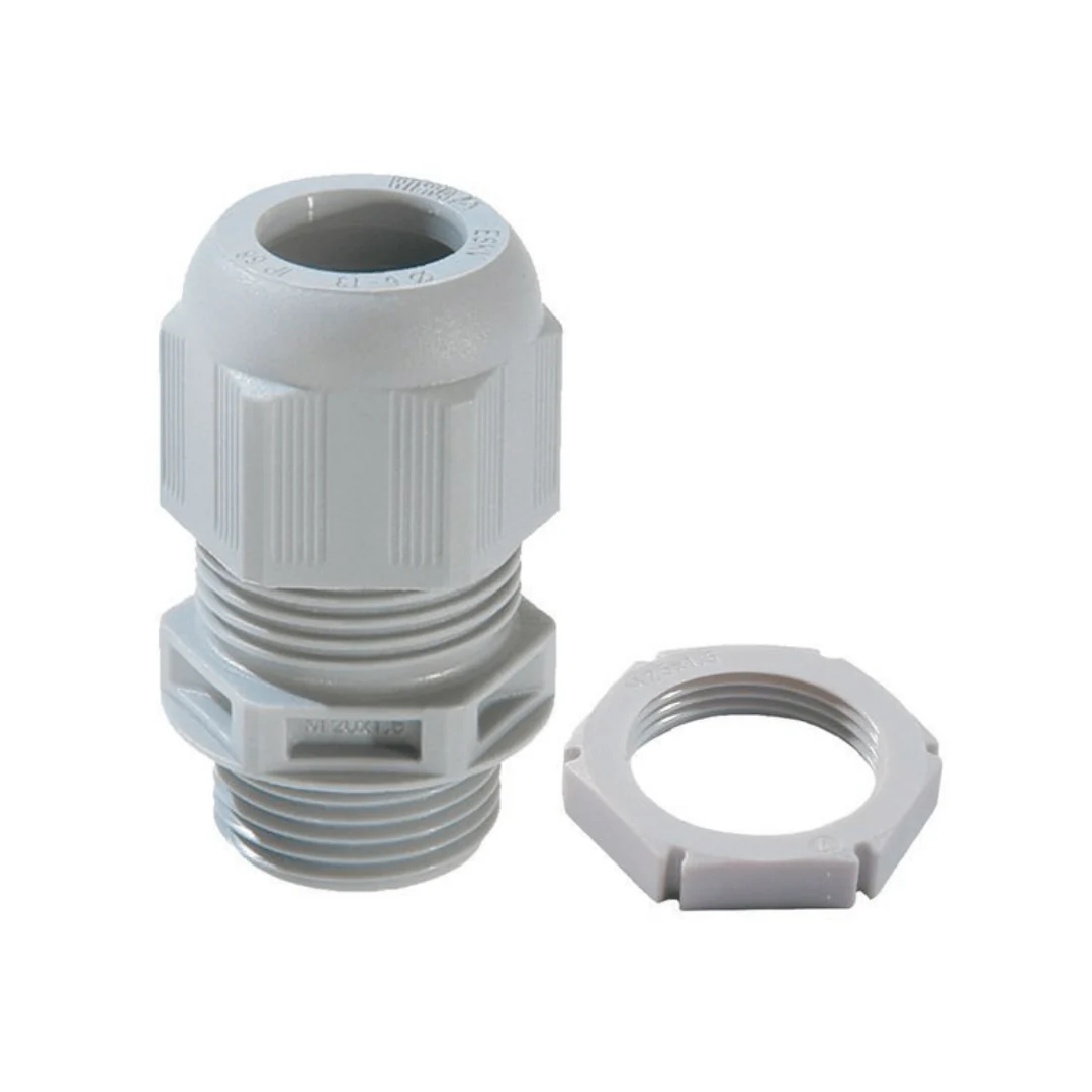 Wiska SPRINT GLP20 Cable Gland with locknut IP68 Grey - 10100613 (10 Pack)